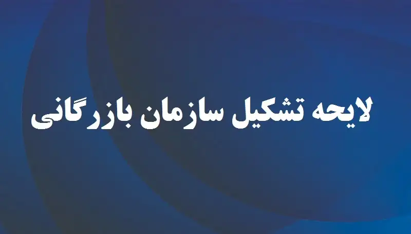 لایحه ایجاد سازمان بازرگانی و تنظیم بازار