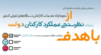 دستورالعمل و راهنمای سامانه نظرسنجی عملکرد کارکنان دولت