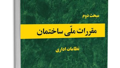 دانلود کتاب مبحث دوم مقررات ملی ساختمان موضوع نظامات اداری با سوالات آزمونی 6 کتاب مبحث دوم مقررات ملی ساختمان