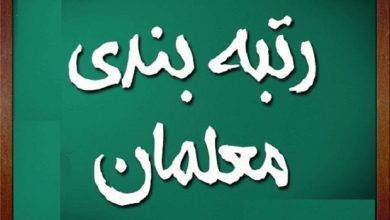 شیوه نامه رتبه بندی معلمان